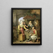 L Geflügelmarkt - Willem Jodocus Mattheus Engelberts — gerahmtes Bild an der Wand