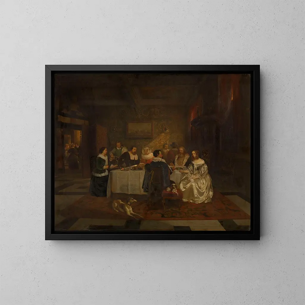 Bankett - Willem Linnig — gerahmtes Bild an der Wand