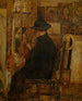 Willem Linnig Ier, the painter's father, in his studio - Willem Linnig the Younger — artwork view