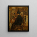 Willem Linnig Ier, the painter's father, in his studio - Willem Linnig the Younger — framed artwork on a wall