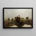 Veaux à l'abreuvoir - Willem Maris — quadro incorniciato alla parete