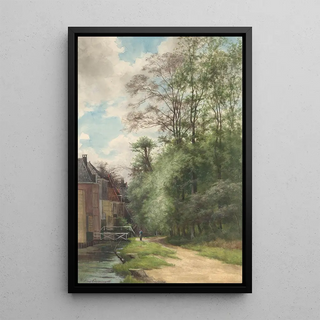 Willem Oppenoorth - Gezicht langs de sloot bij het Bezuidenhout in het Haagse Bos.webp