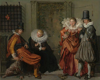 Willem Pietersz Buytewech - Elegant Couples Courting.webp
