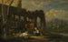 Italian Landscape Painting with Staffage Figures - Willem Romeyn — artwork view