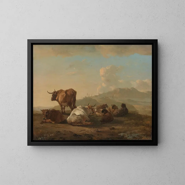 Herdes au repos - Willem Romeyn — quadro incorniciato alla parete
