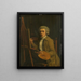 Portrait eines Malers, wahrscheinlich des Künstlers selbst - Willem Uppink — gerahmtes Bild an der Wand