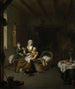 Eine Mutter nährt ihr Kind - Willem van Mieris — Ansicht des Kunstwerks