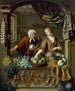 Il mercante di verdure - Willem van Mieris — vista dell’opera