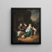 Die Heilige Familie und Johannes der Täufer - Willem van Mieris — gerahmtes Bild an der Wand