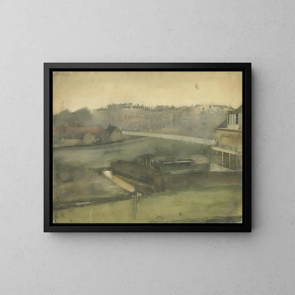 Ansicht in der Nähe des Oosterpark in Amsterdam - Willem Witsen — gerahmtes Bild an der Wand