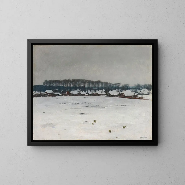 Winterlandschaft - Willem Witsen — gerahmtes Bild an der Wand