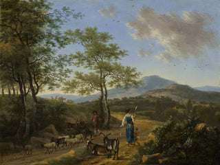Willem de Heusch - Italian Landscape with Herdsmen.webp