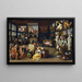 Alexandre der Große besucht die Werkstatt von Apelles - Willem van Haecht — gerahmtes Bild an der Wand