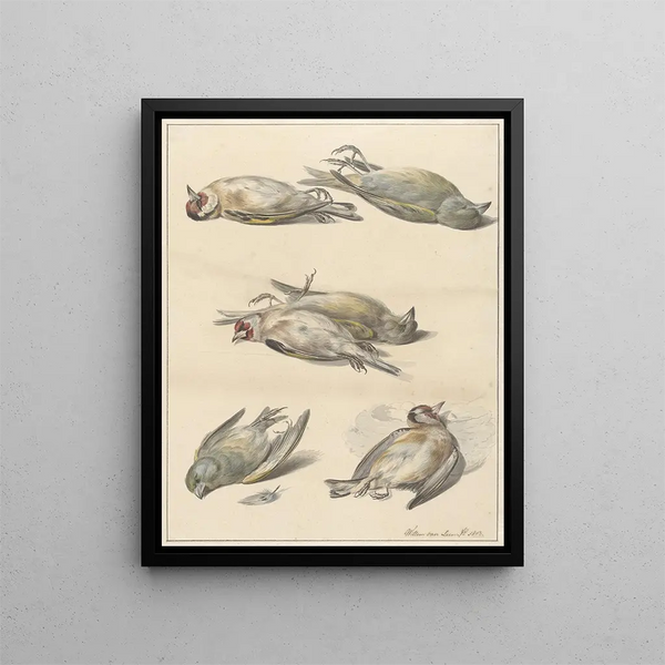 Willem van Leen - Zes dode vogeltjes.webp