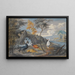 Eine Storch, ein Fasan, ein Tetrao und ein anderer Vogel in einer Landschaft - Willem van Royen II — gerahmtes Bild an der Wand
