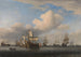 Englische Schiffe nach der Vier-Tage-Schlacht - Willem van de Velde der Jüngere — Ansicht des Kunstwerks
