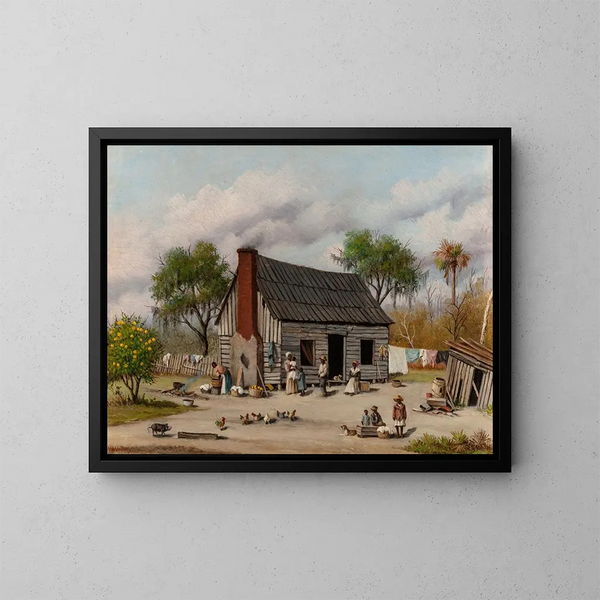 Partageurs de culture dans la cour - William Aiken Walker — gerahmtes Bild an der Wand