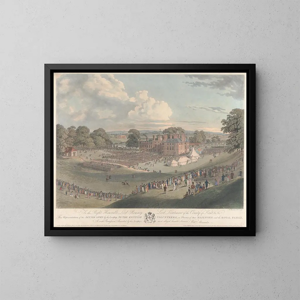 Abendessen, das den Freiwilligen des Kent in Mote Maidstone gewidmet ist - William Alexander — gerahmtes Bild an der Wand