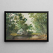 Landschaft mit bewaldetem Bach und Felsen - William Allen Wall — gerahmtes Bild an der Wand