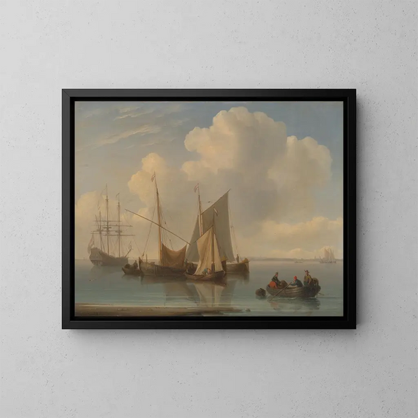 Niederländische Fischerschiffe - William Anderson — gerahmtes Bild an der Wand