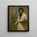 Selbstporträt - William Auerbach-Levy — gerahmtes Bild an der Wand