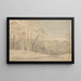Ein bewaldeter Landschaft - William Blake — gerahmtes Bild an der Wand