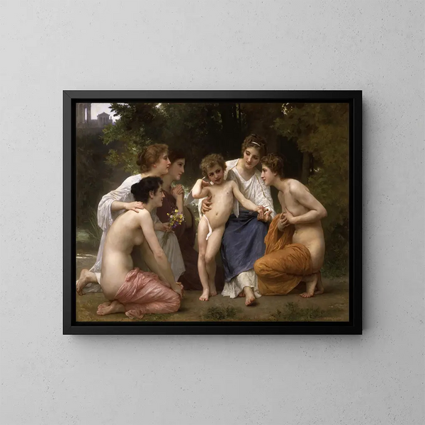 Bewunderung - William Bouguereau — gerahmtes Bild an der Wand