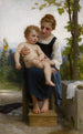 Vor dem Bad - William Bouguereau — Ansicht des Kunstwerks