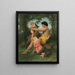 Idylle Familie Antike - William Bouguereau — gerahmtes Bild an der Wand