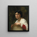 italiano con tamburello - William Bouguereau — quadro incorniciato alla parete