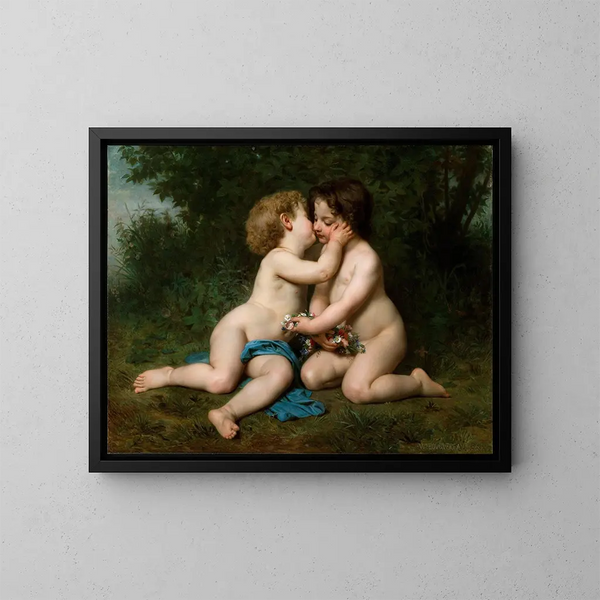 Frieden - William Bouguereau — gerahmtes Bild an der Wand