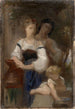 Studie für Das Geheimnis - William Bouguereau — Ansicht des Kunstwerks