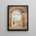 the Caminidole Convent near Naples - William Brockedon — framed artwork on a wall