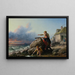 Auf der Lauer nach den Booten - William Bromley — gerahmtes Bild an der Wand