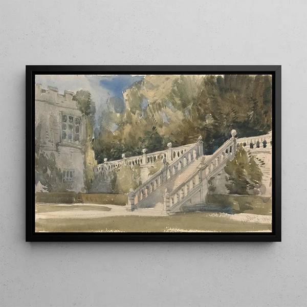 William Callow - Garden Stair Haddon Hall.webp