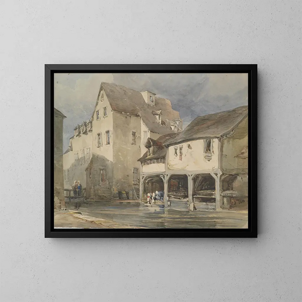 Moulin Saint-Lavoir à Chartres - William Callow — gerahmtes Bild an der Wand