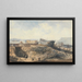 Naval Yard at Plymouth after the Fire - William Callow — framed artwork on a wall