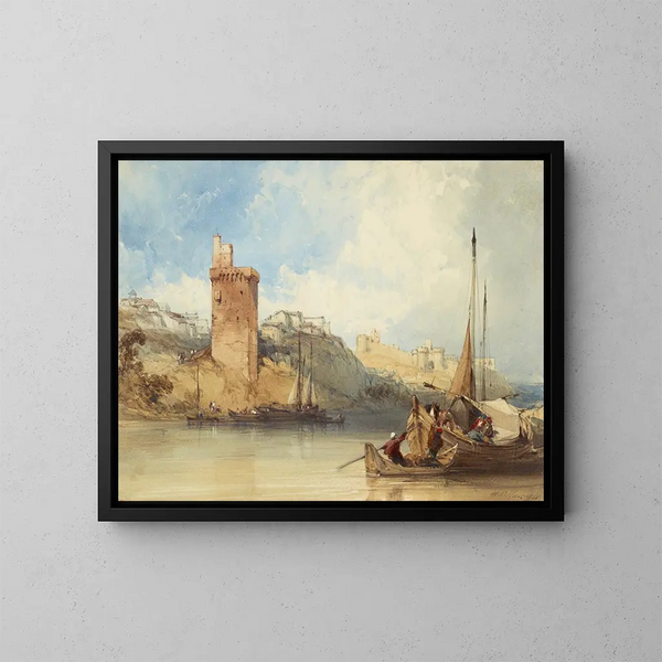 Villeneuve-lès-Avignon - William Callow — gerahmtes Bild an der Wand