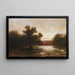 Eine australische Mangrove bei Ebbe - William Charles Piguenit — gerahmtes Bild an der Wand