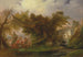 Indian landscape painting with figures near a stream - William Daniell — artwork view