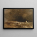 Madras or Fort St George painting in the Bay of Bengal, a squall receding - William Daniell — framed artwork on a wall