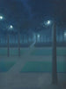 Notturno nel Parco Reale di Bruxelles - William Degouve de Nuncques — vista dell’opera