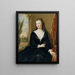 Sarah Duchess of Marlborough after Maria Verelst - William Derby — framed artwork on a wall