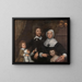 Portrait einer Familie, wahrscheinlich die von Richard Streatfeild - William Dobson — gerahmtes Bild an der Wand