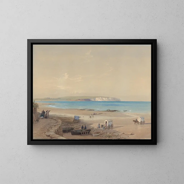 Klippen von Culver, Isle of Wight - William Dyce — gerahmtes Bild an der Wand