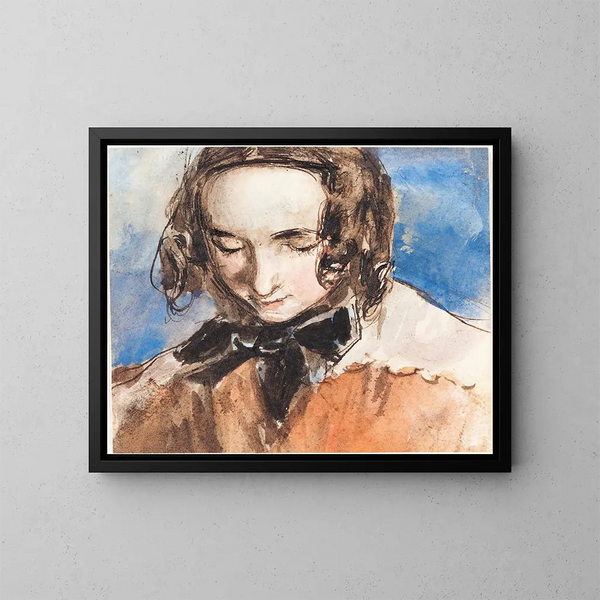 Fille con un arco - William Edward Frost — quadro incorniciato alla parete