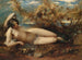 Eine junge Frau, die auf einem Fellteppich liegt - William Etty — Ansicht des Kunstwerks