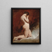 Nackter im Knien - William Etty — gerahmtes Bild an der Wand
