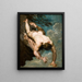 Manlius jeté du rocher - William Etty — gerahmtes Bild an der Wand
