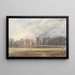 View of Kensington Palace from the other side of the round pond - William Evans of Bristol — framed artwork on a wall